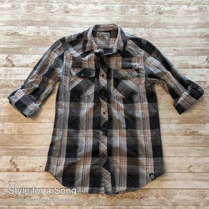 Fame Jeans Inc. Surplus Men's Plaid Snap Shirt S